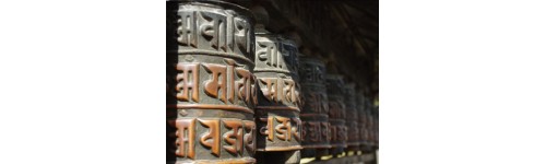 Tibetan prayer wheels
