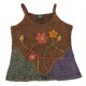 Cotton Hand Work Flower With Mantra Print Tops