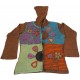 COTTON HAND CRUSHED FLOWER HOODED JACKETS NEPAL