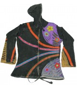 COTTON HAND CRUSHED FLOWER HOODED JACKETS NEPAL