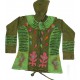 COTTON HAND CRUSHED BIRD HOODED JACKETS NEPAL