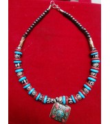 Yak Bone Beads Pendant Necklace Nepal