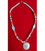 Yak Bone Beads Pendant Necklace Nepal