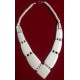 White Yak Bone Beads Pendant Necklace Nepal