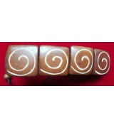 Yak Bone Beads Scroll Pendant Bracelets Nepal