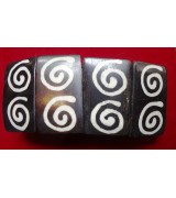 Yak Bone Beads Scroll Pendant Bracelets Nepal