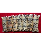 Yak Bone Beads Fish Pendant Bracelets Nepal