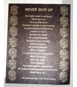 Never Give Up-His Holiness The Dalai Lama