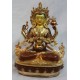 Chenrezig 21cm with copper & gold