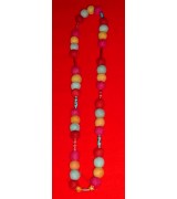 felted beads necklace-6 Pcs.