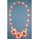 felt flower necklace-6 Pcs.