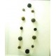 felt glass beads necklace-6 Pcs.
