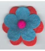 felt flower patch-1 Dozen