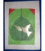 bamboo decorated handmade paper single card