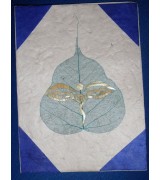 bamboo decorated handmade paper single card