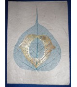 bamboo decorated handmade paper single card