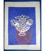 bamboo decorated handmade paper single card
