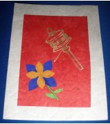 bamboo decorated handmade paper single card
