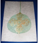 bamboo decorated handmade paper single card