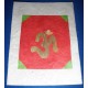 om bamboo art decorated card