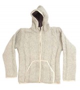 natural colour woolen hooded jacket-3 Pcs.