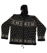check colour woolen hooded jacket-3 Pcs.