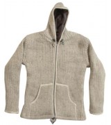 natural colour woolen hooded jacket-3 Pcs.