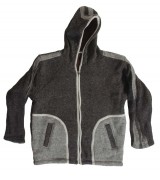 black and grey woolen hooded jacket-3 Pcs.