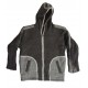 black and grey woolen hooded jacket-3 Pcs.