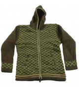 green colour hooded woolen jacket-3 Pcs.