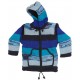 multi colour woolen hooded jacket