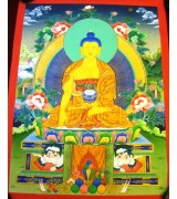 Shakyamuni Buddha Tibetan Color 