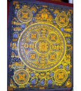 Black and Gold Buddha Mandala 