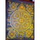 Black and Gold Buddha Mandala 