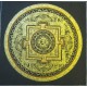 Square Black and Gold Mandala (22/22)cm