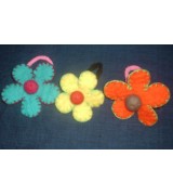 Felt Flower Hair Bands-1 Dozen