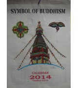 Handmade Symbol of Buddhism calendar-1 Dozen