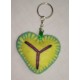 felt heart shape key chains-1 Dozen