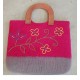 felt flower hand bags-6 pcs.