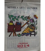Handmade Mithila Art calendar-1 Dozen