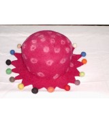 Felt Round Cap-6 Pcs.