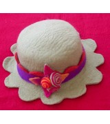 felt flower hat-6 Pcs.