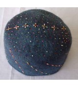 felt beads work hat-6 Pcs.