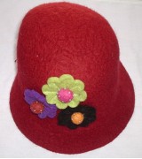 felt flower hat-6 Pcs.