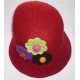felt flower hat-6 Pcs.