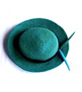 felt round green hat-6 Pcs.