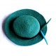 felt round green hat-6 Pcs.