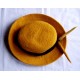 felt orange round hat-6 Pcs.