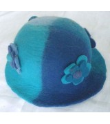 felt flower patch hat