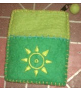 embroidery felt coin purse-1 Dozen